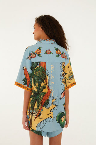 Multicolor Baches Path Buttoned Shirt