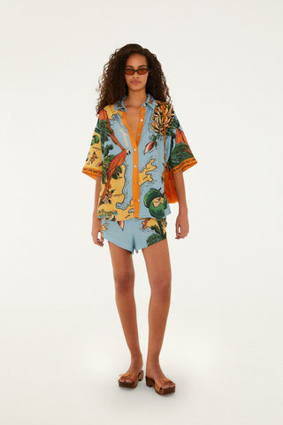 Multicolor Baches Path Buttoned Shirt