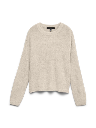 Comfort, Elevated: Relaxed Knit Pullover in a Fluffy Finish