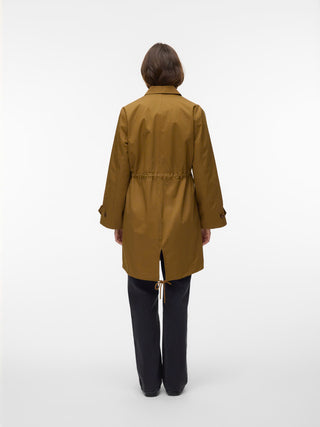 Cotton Spring Coat with Drawstring