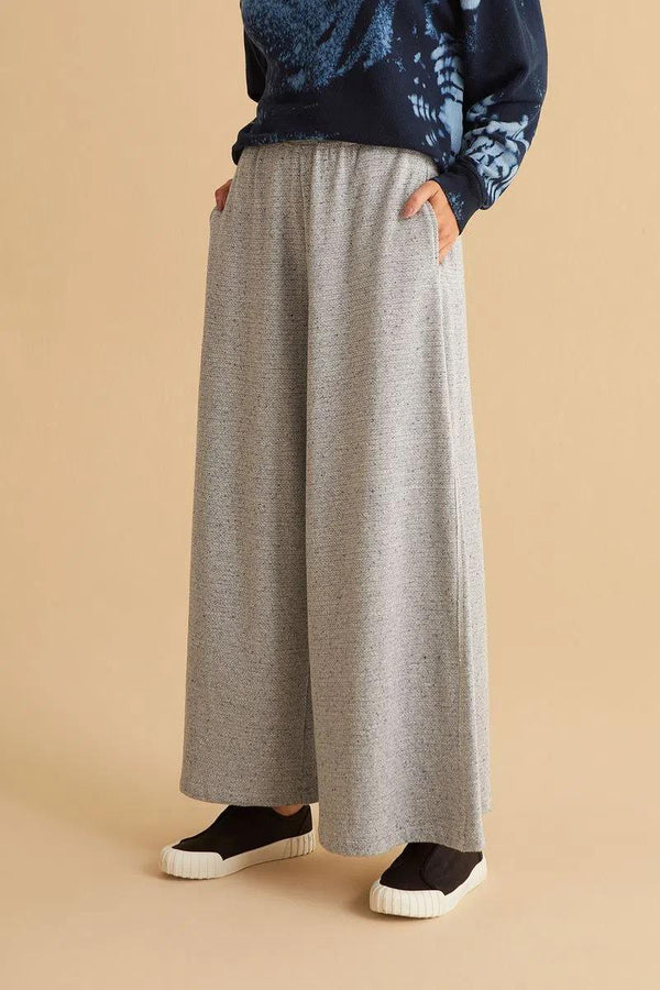 Diana Blue Cotton Pantalon Trousers - Yogini