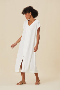 Thea Maxi Mid Linen Dress - Yogini