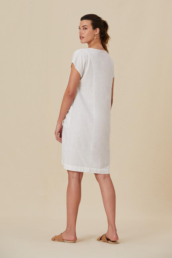Florence Short Linen Dress - Yogini