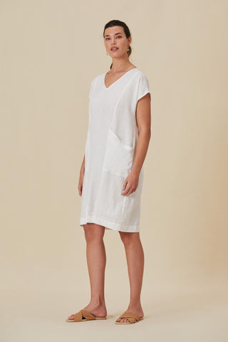 Florence Short Linen Dress - Yogini