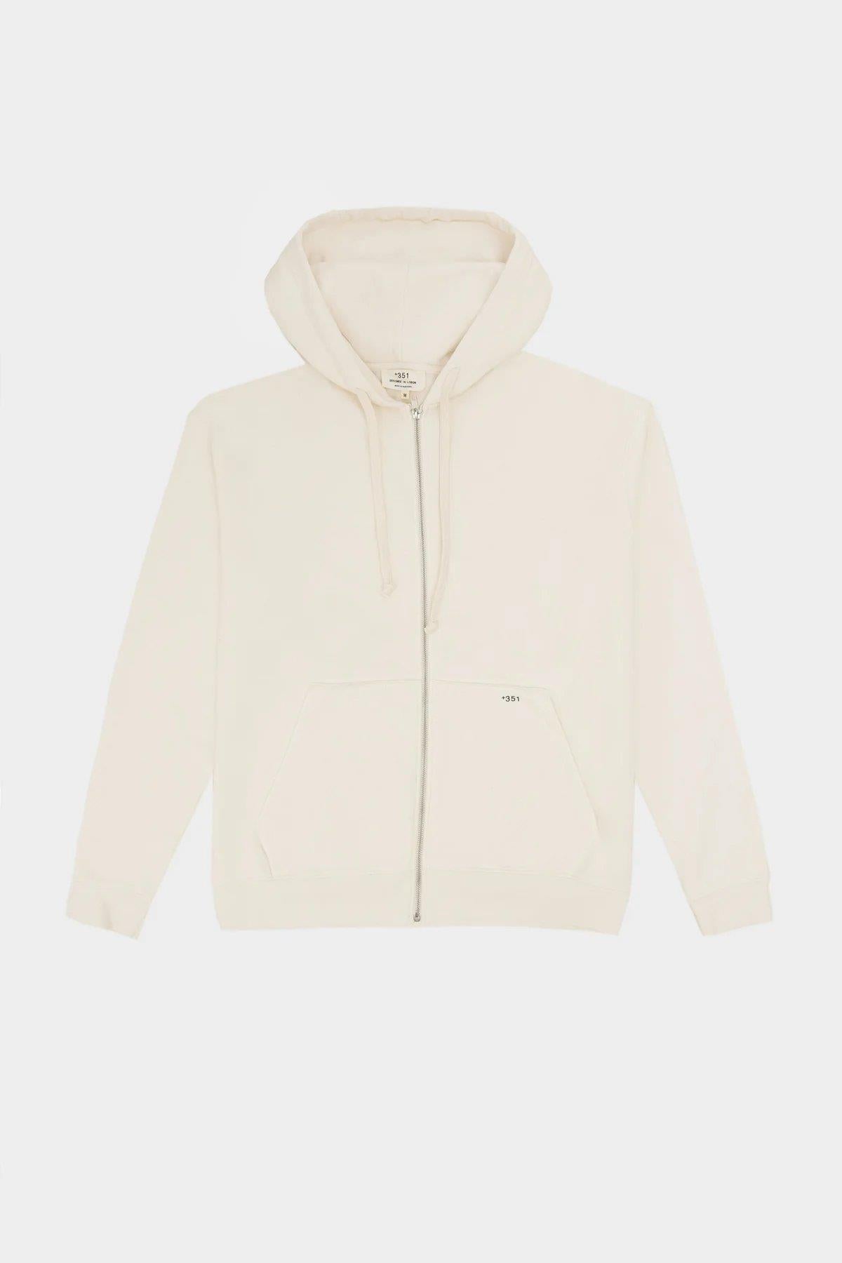 Hoodie with Zip Unisex - +351