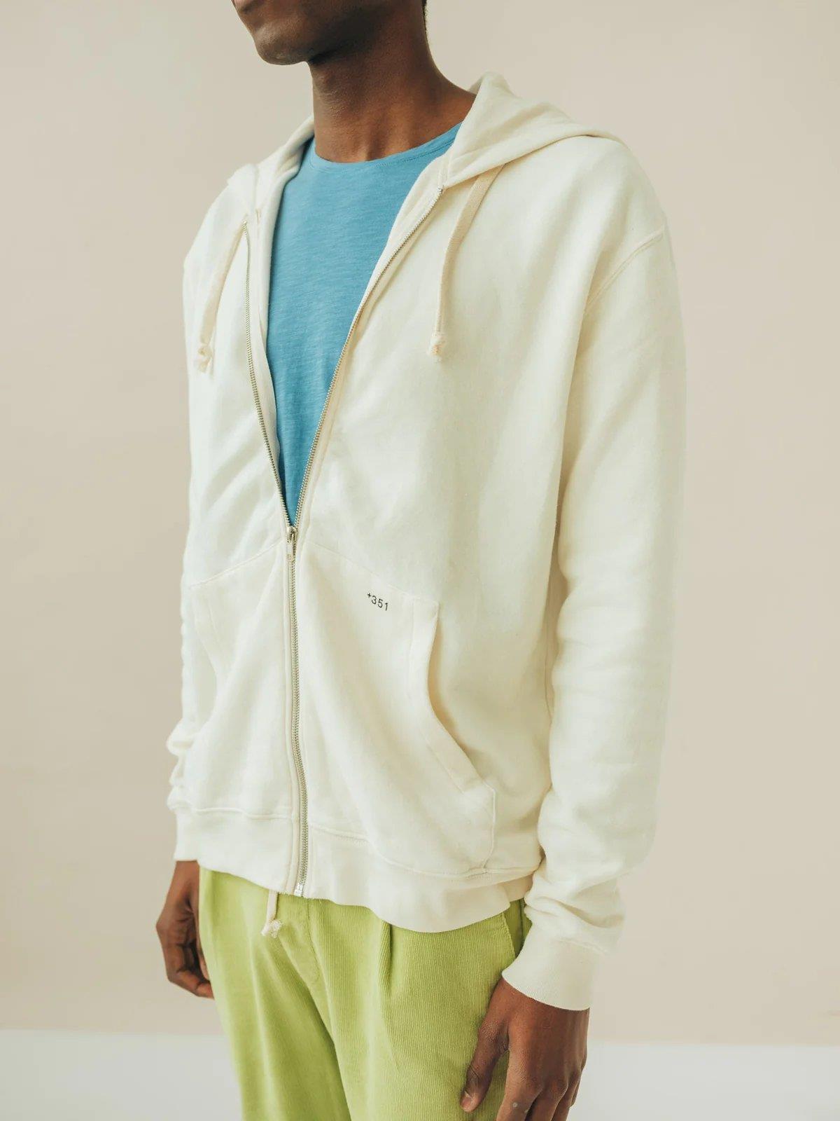 Hoodie with Zip Unisex - +351