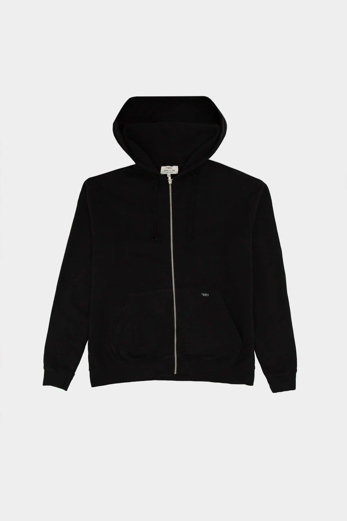 Hoodie with Zip Unisex - +351