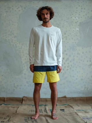 Boardshorts Charcoal and Lime Yellow - +351