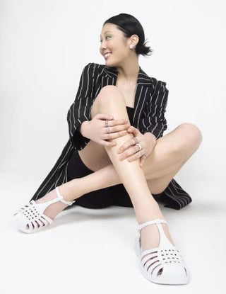 Aranha Square White Sandal - Melissa