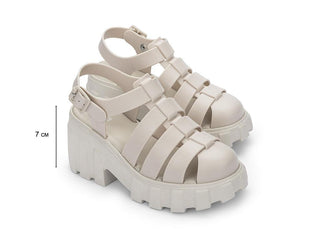 Megan Beige Platform Sandal - Melissa