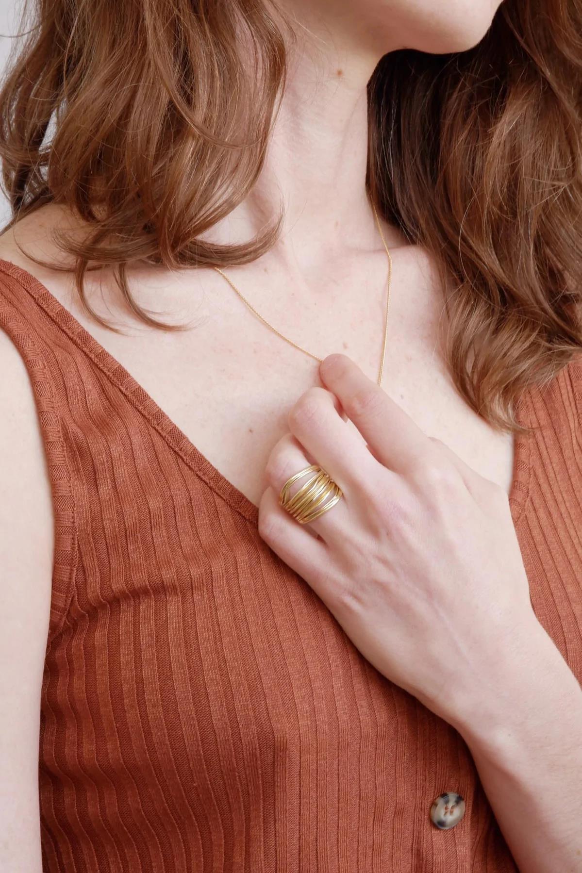 Oya Gold Plated Ring - Inês Telles