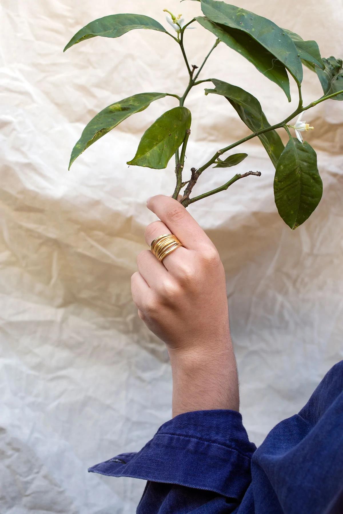 Oya Gold Plated Ring - Inês Telles