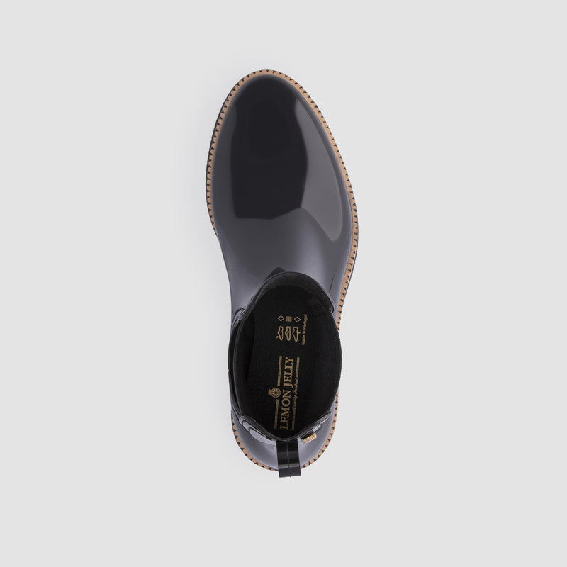 AVA 01 Black Ankle Boots - Lemon Jelly