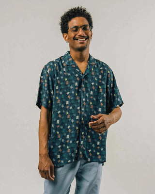 Chairs Aloha Shirt Navy - Brava Fabrics
