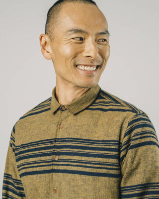 Barre Stripes Shirt Mustard - Brava Fabrics