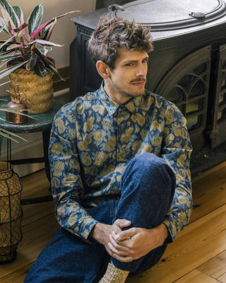 Flower Shirt Navy - Brava Fabrics