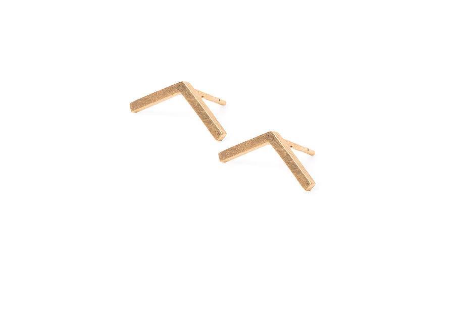 Lineas Golden Earrings - Inês Telles