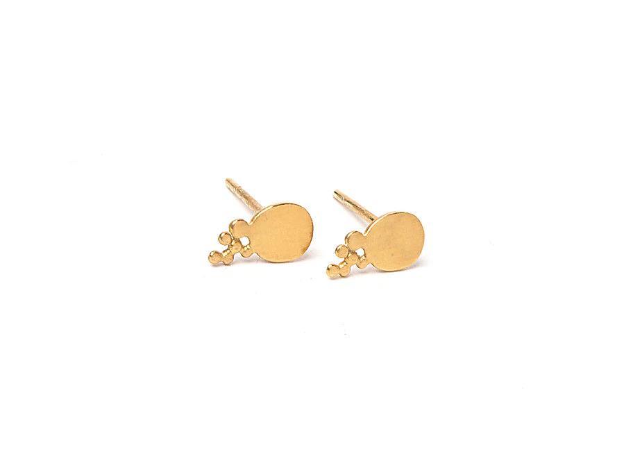 Ilhas Mini Gold Plated Earrings - Inês Telles