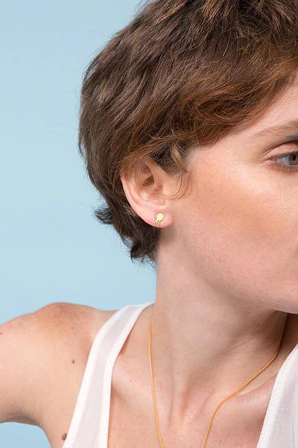 Ilhas Mini Gold Plated Earrings - Inês Telles