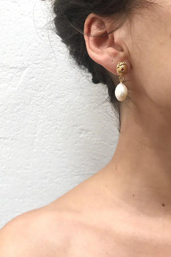Lorena Earrings With Pearl - Inês Telles