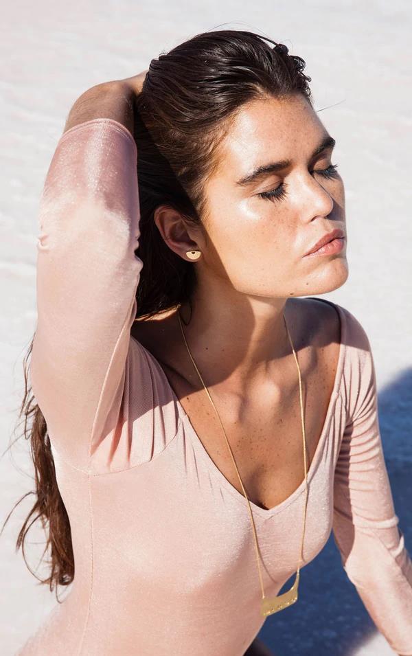 Solar Short Gold Plated  Earring - Inês Telles
