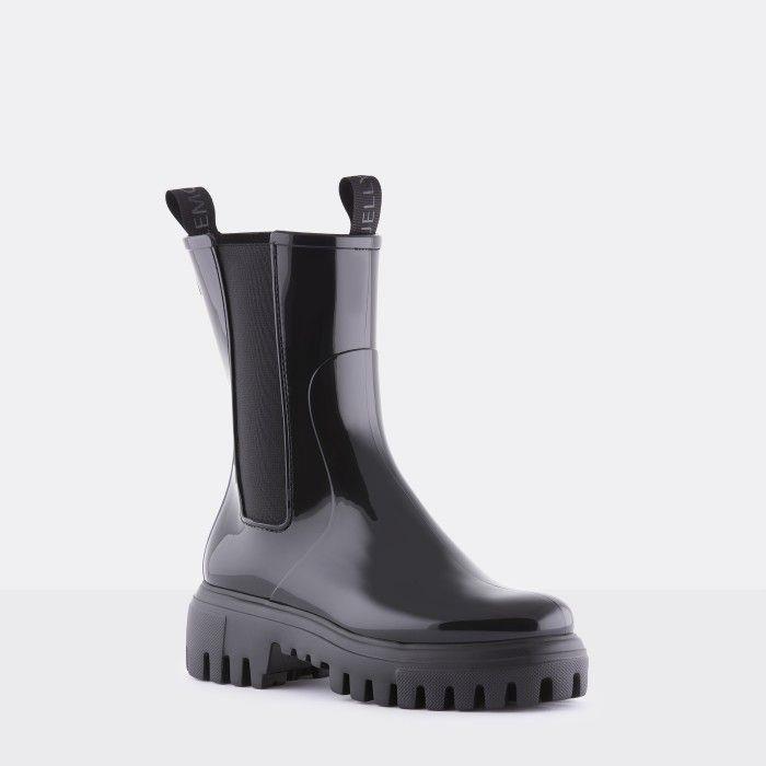 CITY 01 Mid Calf Black Boots - Lemon Jelly