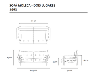Moleca sofa - 1963 . Sergio Rodrigues
