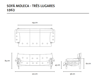 Moleca sofa - 1963 . Sergio Rodrigues