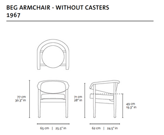 Beg Armchair - 1967 . Sergio Rodrigues
