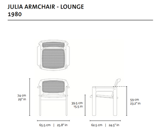 Julia Armchair - 1980 . Sergio Rodrigues