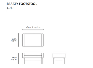 Paraty Footstool - 1963 . Sergio Rodrigues