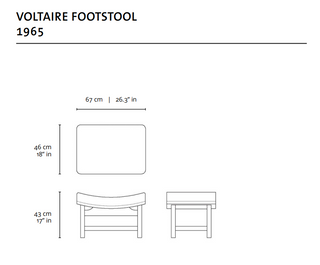 Voltaire Footstool - 1965 . Sergio Rodrigues