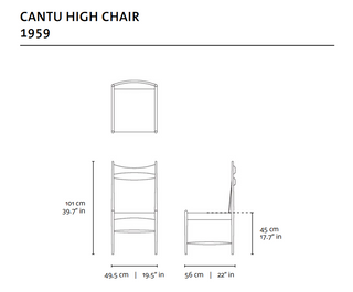 Cantu High Chair - 1958 . Sergio Rodrigues
