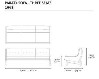Paraty Sofa - 1959 . Sergio Rodrigues
