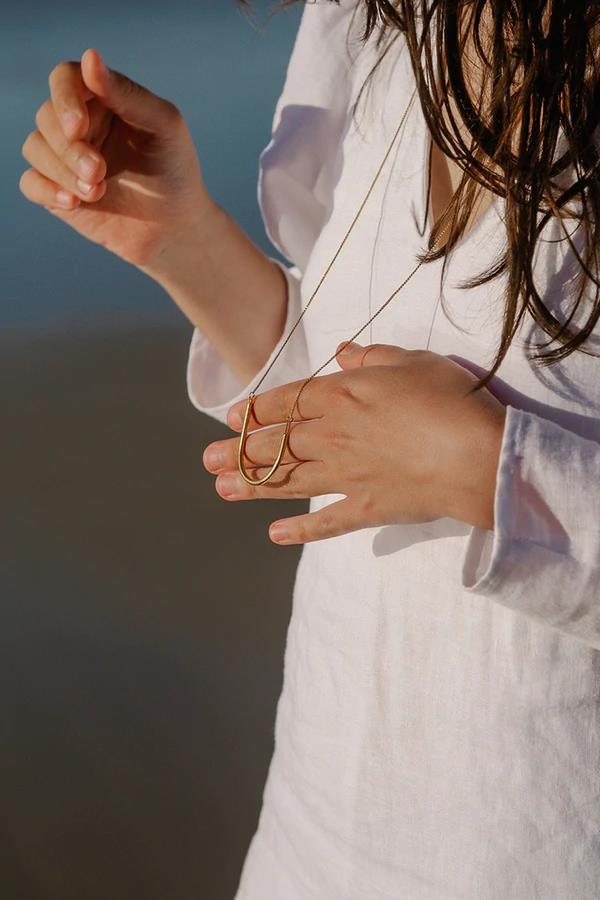 Ellos Long Golden Necklace - Inês Telles