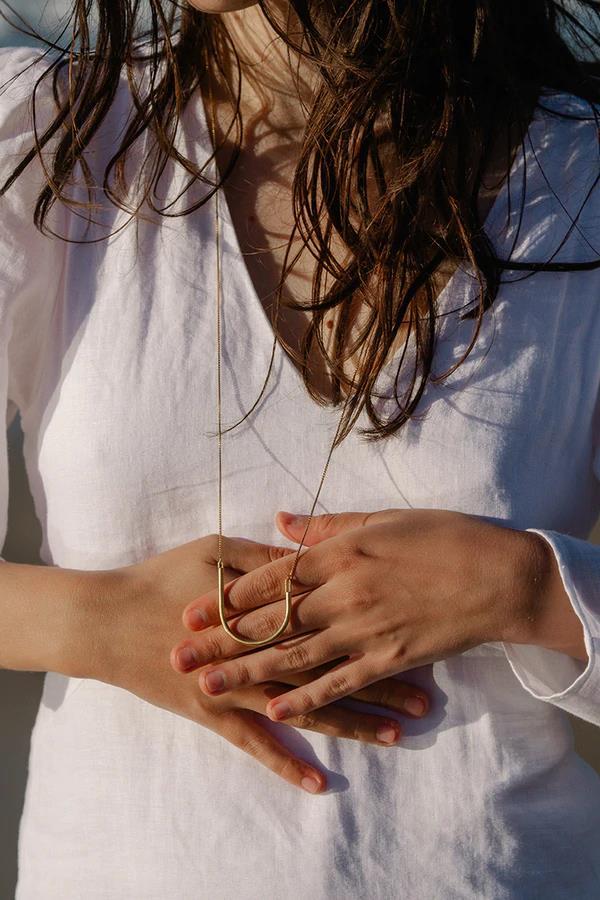 Ellos Long Golden Necklace - Inês Telles