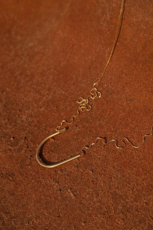 Ellos Long Golden Necklace - Inês Telles