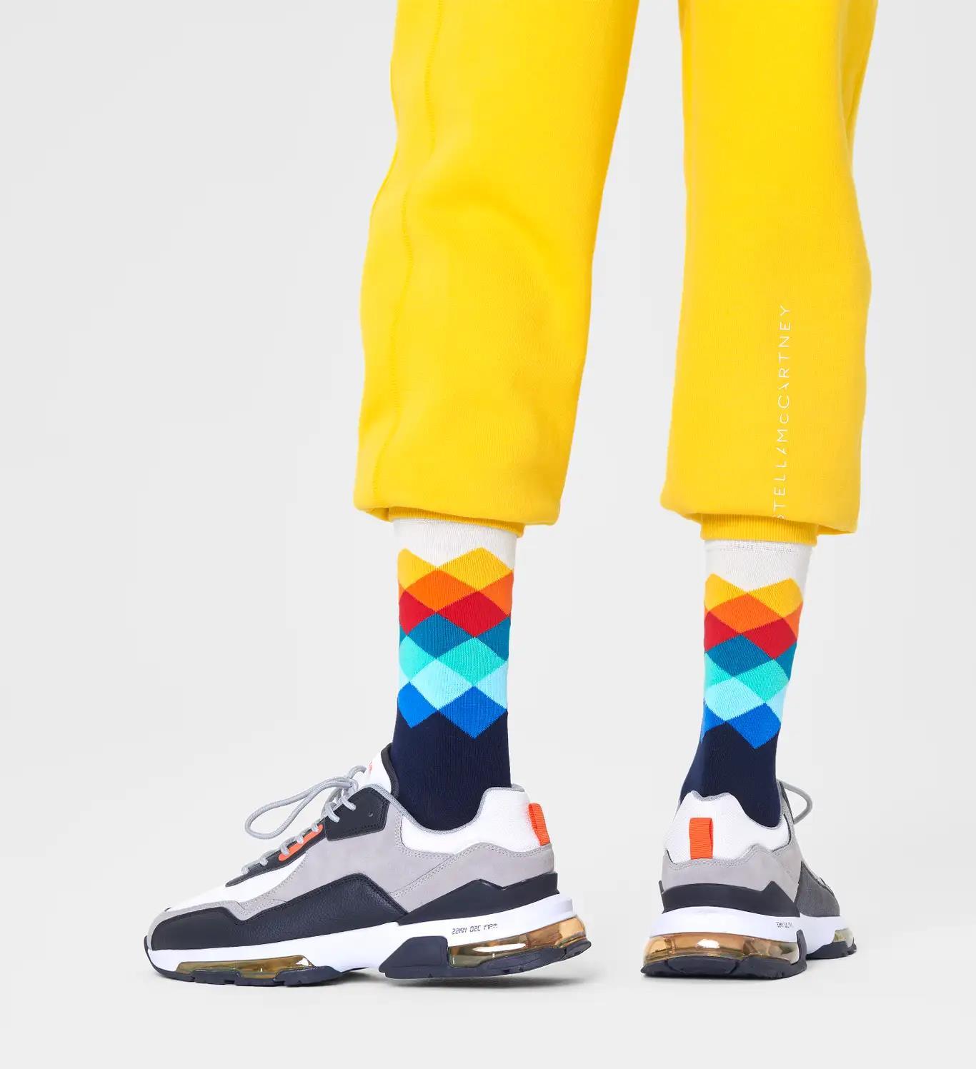 Faded Diamond Sock - Happy Socks