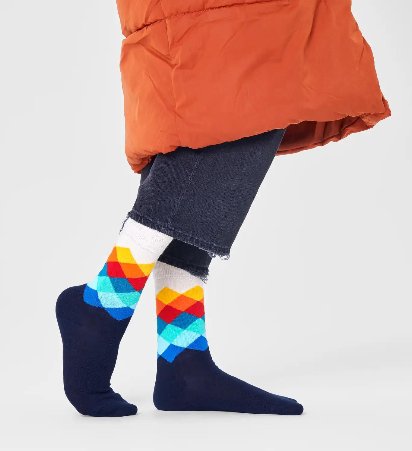 Faded Diamond Sock - Happy Socks