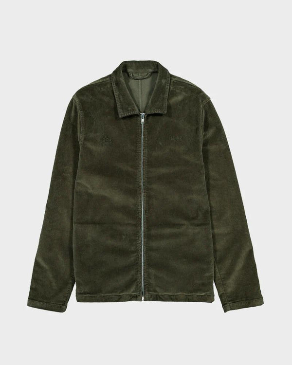 Corduroy Green Zip Jacket - ELEX