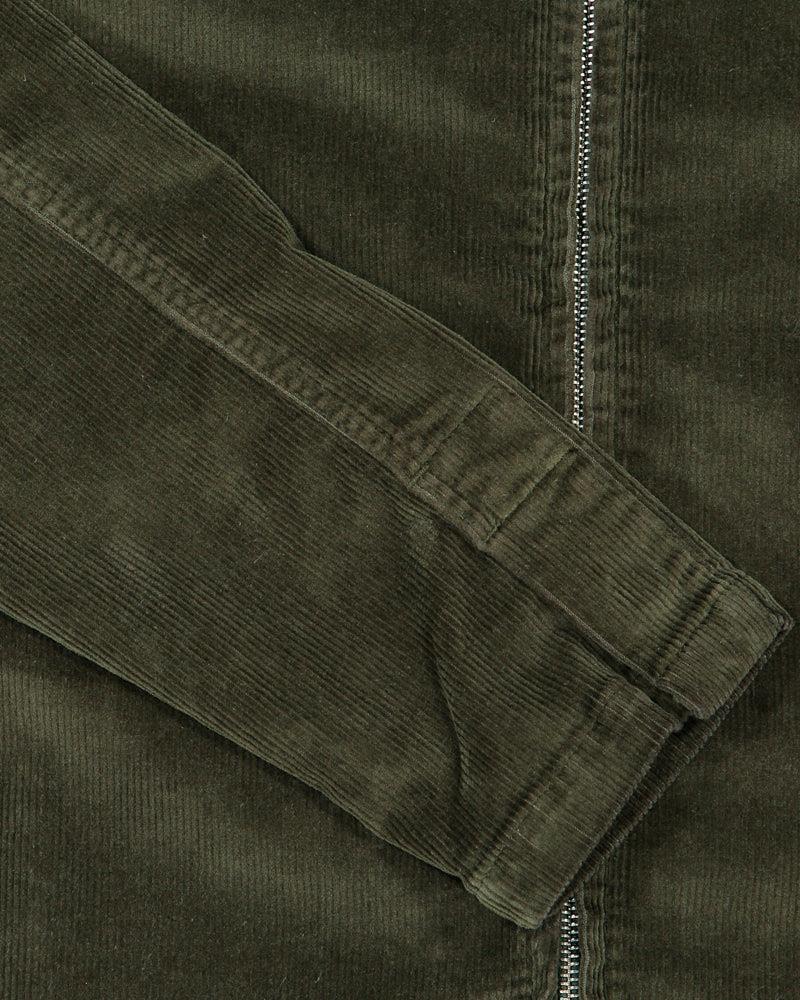 Corduroy Green Zip Jacket - ELEX