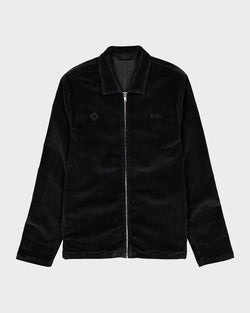 Corduroy Black Zip Jacket - ELEX