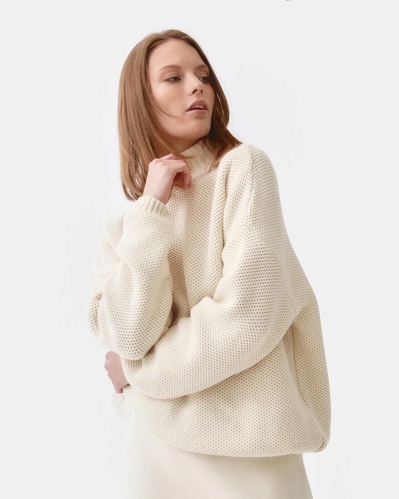 Knitted Honeycomb Pullover - Mila.Vert