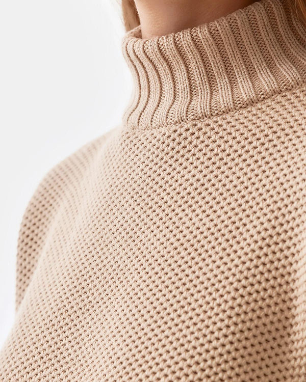 Knitted Honeycomb Pullover - Mila.Vert