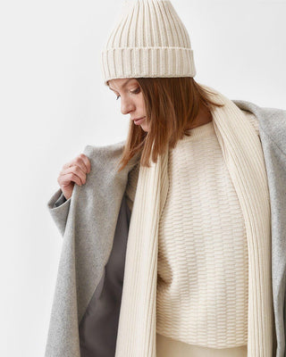 Knitted Ribbed Scarf - Mila.Vert