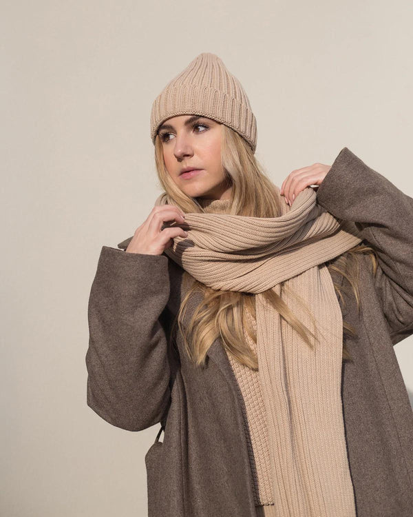 Knitted Ribbed Hat - Mila.Vert