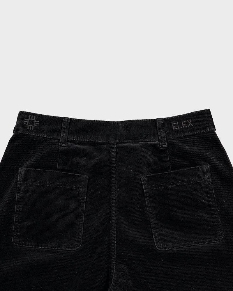 Corduroy Black Trousers - ELEX