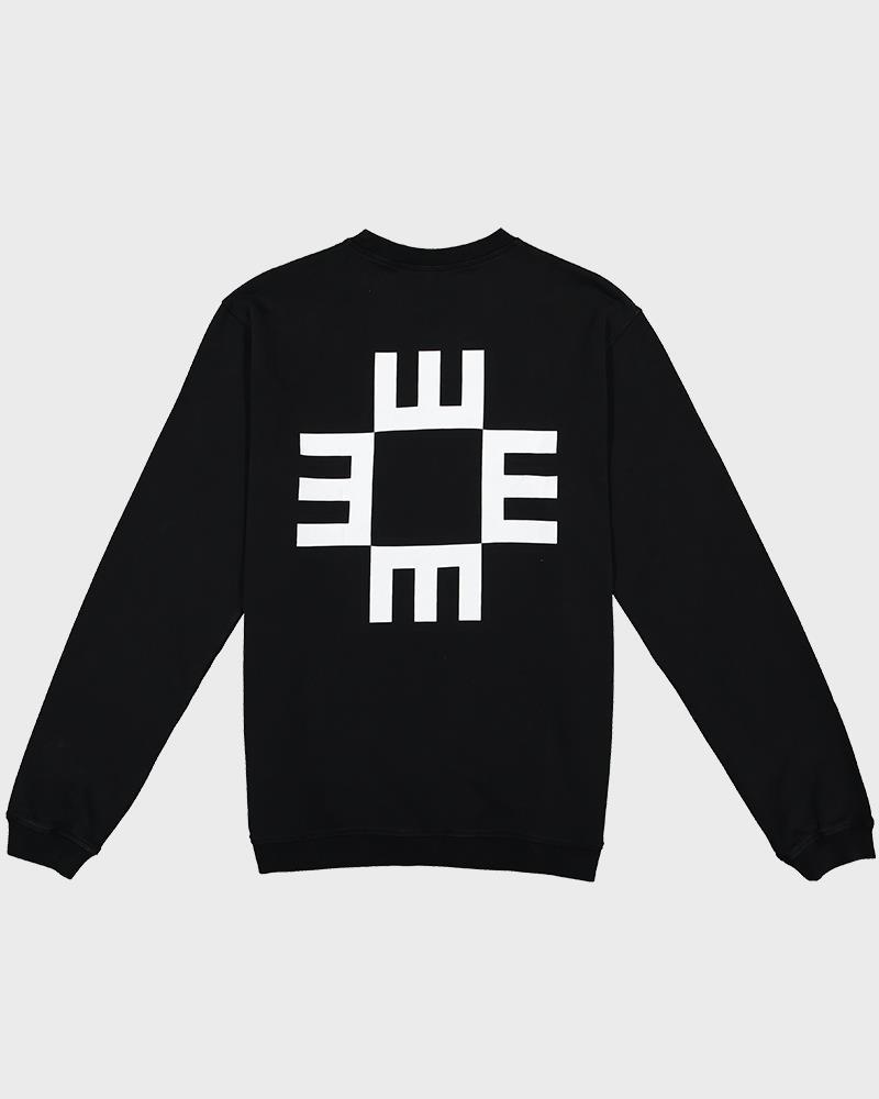 Black Sweater whit White Logo - ELEX
