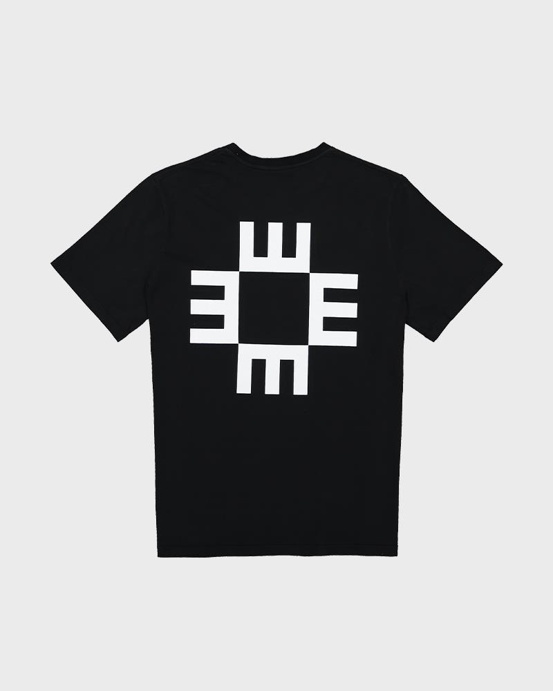 Black T-Shirt with White Logo - ELEX