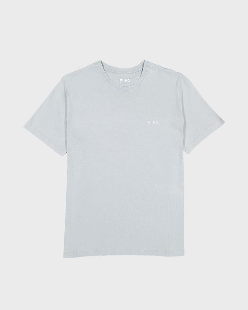 T-Shirt Quarry Whit Lilac Logo - ELEX